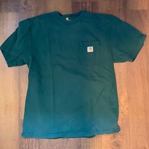 Green Carhartt short sleeve shirt